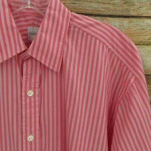 Craig Taylor Pink Stripe Egyptian Cotton Blouse Women's XS
